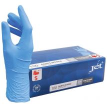Box mit 100 Nitrilhandschuhen t.s 6/7 cristal hygiene Einmalgebrauch EN374 - FGNITRI6