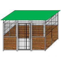 Sider Box - Box per cani in legno e rete con zincatura a caldo da 300x200x altezza 180 cm