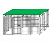 Sider Box - Box per cani da esterno coperto con zincatura a caldo da 400x200x altezza 180 cm