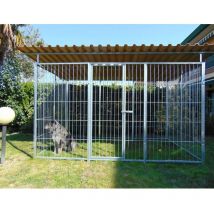 Sider Box - Box per cani da esterno coperto con zincatura a caldo da 300x200x altezza 180 cm