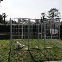 Sider Box - Box per cani da esterno con zincatura a caldo da 300x300x altezza 180 cm