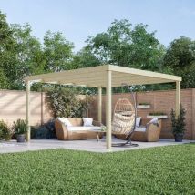 Rutland County Garden Furniture Ltd - Box Pergola - Wood - L180 x W240 x H270 cm - Light Green