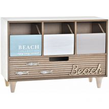 Holz Schmuckschachtel 34x14x24 Brown Wood Beach mehrfarbig Farbmaterial Familien Schmuckschachteln und kleinen Kisten Details