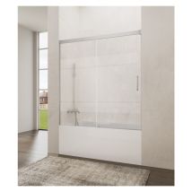 GME - Box vasca basic frost plus fisso + scorrevole Misura di installazione: 165-170 cm