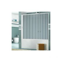 Pidema - Box vasca scorrevole in pvc stabilizzato bianco. Cabina