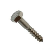 Vis à bois acton Tête hexa - Inox A2 - din 57 - 62304