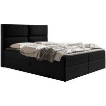 Emporius - Boxspringbett 180x200 Coral - Schwarz (Jasmine 100) - Schwarz