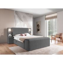 Fun Moebel - Boxspringbett Bett Marten 120x220cm Set.2 In Stoff Magic Velvet Dunkelgrau