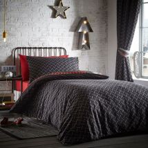 Portfolio Home - Boy's Single Duvet Cover Set 'Toxic' Glow In The Dark Reversible Bedding Set