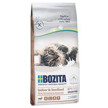 Bozita Indoor & Sterilisiert getreidefreies Rentier Trockenfutter für Katzen 10 kg – Protein 33 % – Fettgehalt 14 % – Rohfaser 3,5 %