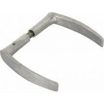 Béquille double en aluminium v serrure en applique l col serrage 11 mm 7