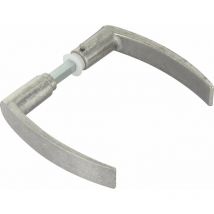 Béquille double en aluminium v serrure à larder 7