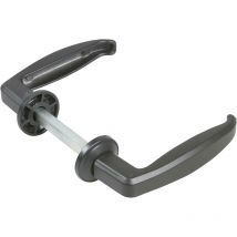 Béquille double pour porte métal 35 à 50MM carré 7MM finition noir - ibf - 535/7 Ibfm