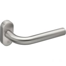 Ensemble sur rosace ovale étroite JADE 1194 inox - HERACLES - B-INOX-RE01