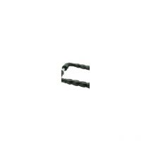 Béquille double torsadè alu epoxy noir carré de 7mm