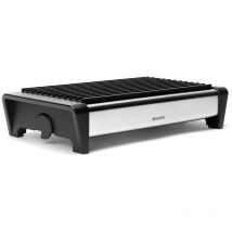 477102 Scaldavivande con Due Candele, Griglia Nero, Inox Satinato - Brabantia