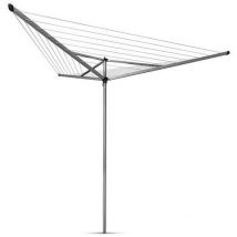 Brabantia - Séchoir parapluie en aluminium Essential 3 bras avec douille L.30 m