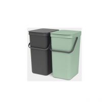 Sort & Go Rectangular Plástico Verde, Gris - Brabantia