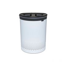Wäschekorb 55 l dunkelgrau weiss - Brabantia
