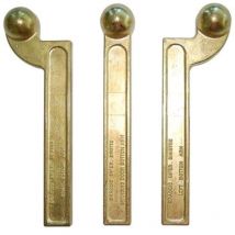 Cardine Inferiore Chiudiporta a Terra Ottone Sinistro - 1 Pz