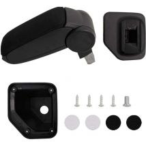 VidaXL Bracciolo per Auto Nero 15x32x(40-52) cm in abs