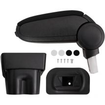 VidaXL Bracciolo per Auto Nero 17x32x(35,5-52) cm in abs