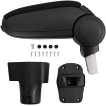 Destockoutils - vidaXL Bracciolo per Auto Nero 13x34x(36,5-53) cm in abs
