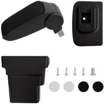 VidaXL Bracciolo per Auto Nero 17x32x(37-53) cm in abs