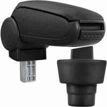 Pro.tec Bracciolo centrale - Poggiabraccio con vano portaoggetti - imbottito - in tessuto - nero - bmw Mini (1. generazione / 2001-2006)