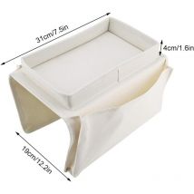 Bracciolo per divano con portabicchieri, supporto per telecomando tv, per poltrona reclinabile, borse portaoggetti per cellulare, libri, riviste