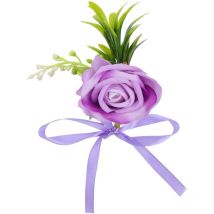 Bracelet de corsage de fleurs artificielles pour demoiselle d'honneur, bracelet de poignet pour mariage