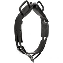 Full, Noir: Sangle de voltige en cuir complète avec sangle NOIRE