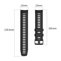 Bracelet solaire en silicone noir
