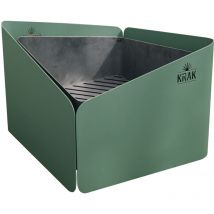 Krak - braciere a legna + griglia 79x69cm - levant + grille vert provence