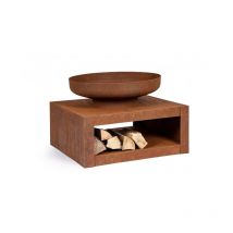 Iperbriko - Braciere C-P.Legna Efesto Ruggine 70x38H