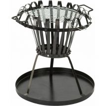 Practo Garden - Braciere con Griglia Barbecue Nero