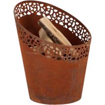 Fancy Flames - Braciere con mosche di ferro tagliate al laser