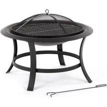 Braciere FIELDMANN FZG 1025 – Riscaldamento da esterno – Giardino e terrazza – Acciaio – 80cm x 80cm x 40cm