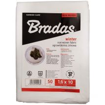 Toile de protection pour plantes très résistante (50 G/M²) - protection contre le vent, la pluie, le gel (1,6 m x 10 m, b - Bradas
