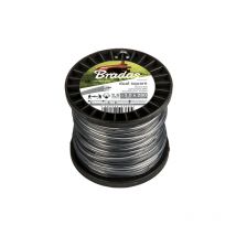 Bradas - Alambre plastificado con abrazadera para plantas modelo ZRK30100S, uso en jardinería, fijación flexible, 100 metros, con cortador,