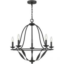 Quoizel - Elstead Bradbury Lustre Multi Bras Frêne Gris