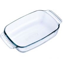 Rechteckige glasschale 22x13cm Pyrex 228b