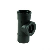 Braga 87° con tappo ispezione ad innesto in pp con guarnizione serie silent ø110 Geberit