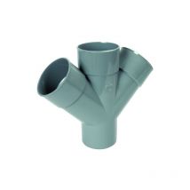 Braga doppia 45° maschio femmina ø 100 Nicoll s.r.l.