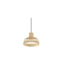 Fabrilamp - Braganza Suspension Bambou Neg/naturel 1xe27 Regx42x 42cm