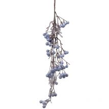 Branche décorative enneigée avec baies 80 cm