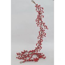 Branche décorative avec des baies rouges 150 cm