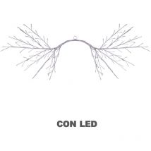 Branche lumineuse 144 led blanc chaud cm130x80alimentation fixe pour usage extérieur