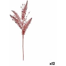 Branche De Noël - 90 Cm - 12 Unités - Plastique - Rouge