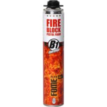 Brandschutz-polyurethanschaum Fome Flex Fire Block – Pistolentauglich, Hohe Widerstandsfähigkeit, Für Mineralische & Metallische Fugen – 750 Ml